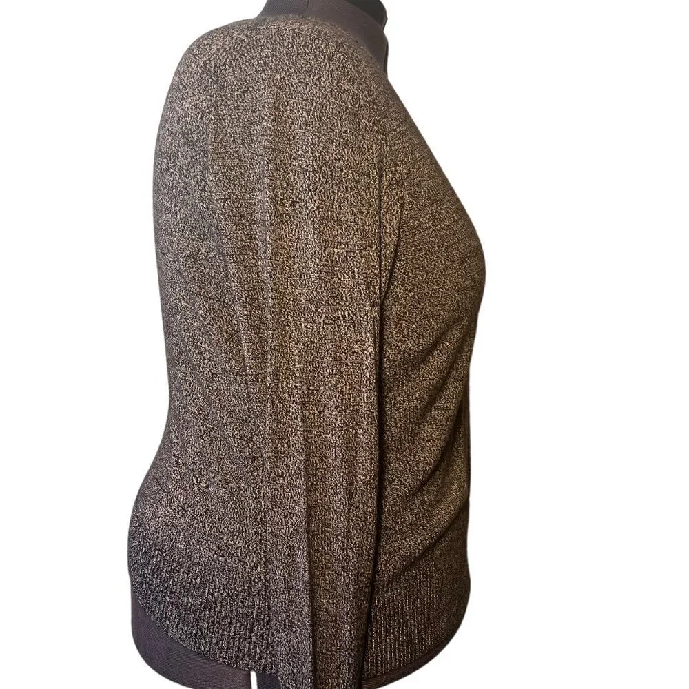 Lane Bryant Dark Gray & White V-Neck Sweater (Size 18/20) - Picture 2 of 5